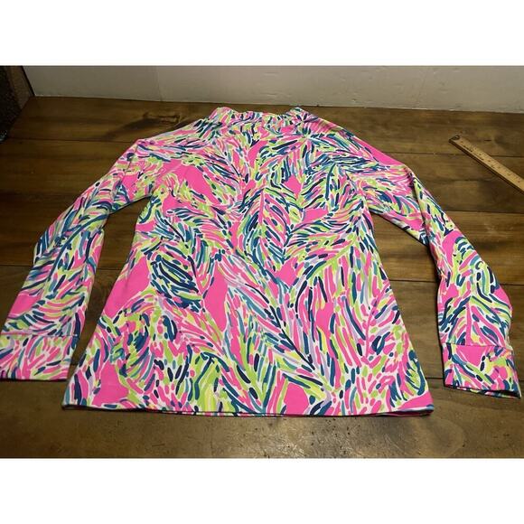 Lilly Pulitzer Skipper Popover Palm Reader Half Zip Small Sweatshirt Medium - Picture 11 of 11